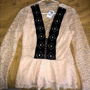 Charlotte Russe Laced Top